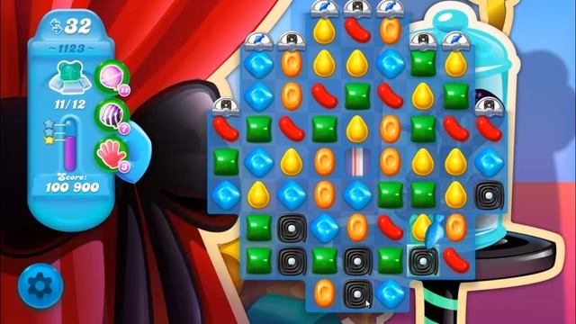 Candy Crush Soda Saga Level 1123 ★★★ Coloring Candy Fun The Highest Score смотреть онлайн