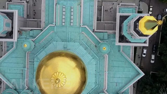 Красивая Мечеть и Красивый Азан Аэросъемка Соборной мечети Москвы смотреть онлайн