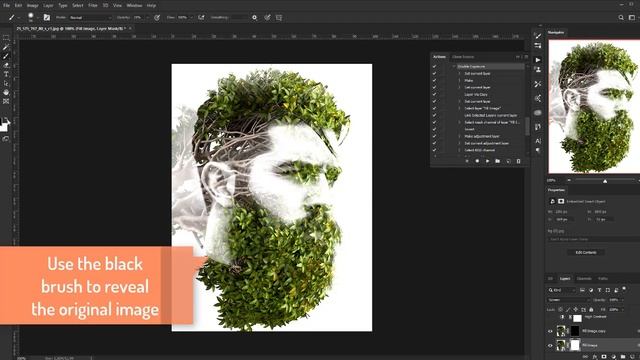 Double Exposure Photoshop Action смотреть онлайн