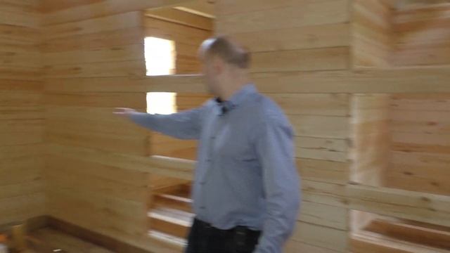 Сруб дома 6 на 6 под усадку. Профилированный брус 140 x 140. смотреть онлайн