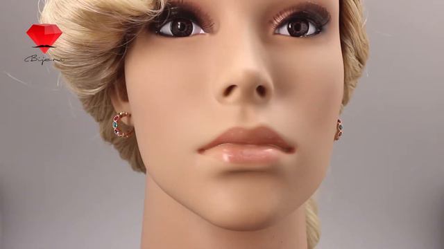 Bije.ru: Позолоченные серьги с разноцветными кристаллами Swarovski Jaana (Яана) смотреть онлайн