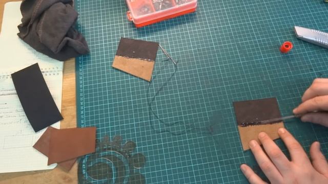 Пэчворк из кожи. Арлекин. Making leather patchwork