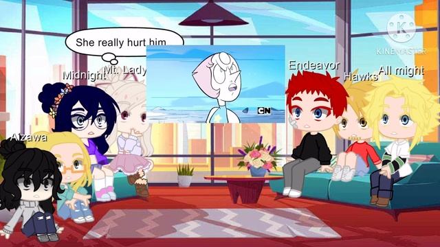 BNHA Pro Heroes react to Steven Universe Fusions || Kya смотреть онлайн