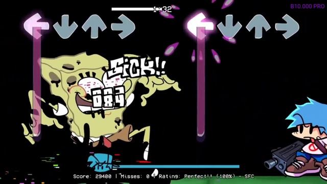 (FNF Мод глитч вирус заражения PIBBY) Спанчбоб Губка-Боб квадратные штаны против бойфренда смотреть онлайн