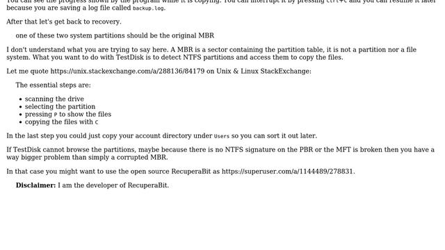 MBR recovery - Corrupted MBR after it changed to dynamic & testdisk gives up . No backup sector... смотреть онлайн
