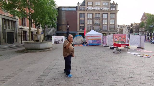 Hover X1 Pocket Drone - near the Dam Square, Amsterdam, NL смотреть онлайн