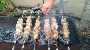 Вращатель шампуров из моторчиков от микроволновок