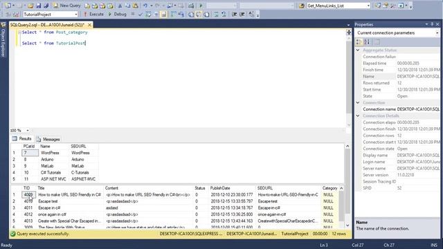 200 ASP .NET MVC - Add Column in Tutorial Post Table to Store Comma Seprated Values for Category смотреть онлайн