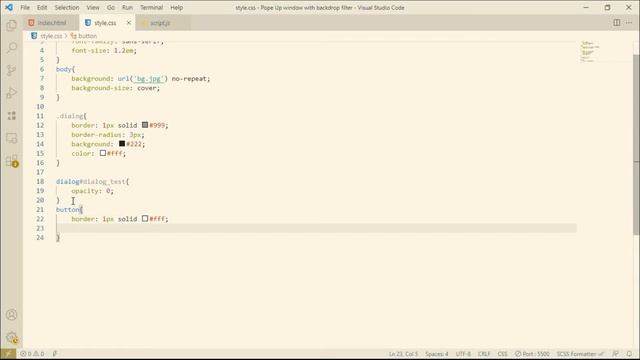 How to make Pop Up window with Blurred Background | Html, CSS and JavaScript смотреть онлайн