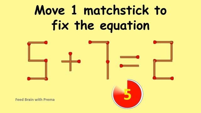 Fix 8-2=11 | Match Stick Puzzles #77 | Puzzles with Answer | Move 1 matchstick смотреть онлайн