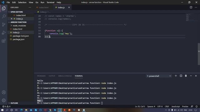 ES6 : Immediately invoked methods in JavaScript . смотреть онлайн
