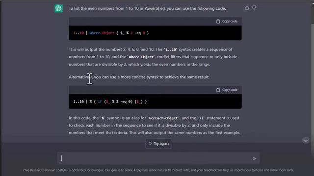 PowerShell and ChatGPT Interaction смотреть онлайн