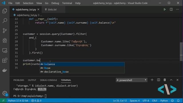 SQLAlchemy στα ελληνικά 6 (Update Delete) смотреть онлайн