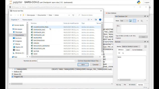 Crea una tabla en SQLite3 desde un CSV смотреть онлайн