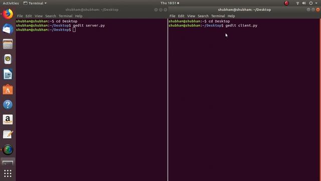 Create Server and Client using socket in Python (Ubuntu) смотреть онлайн