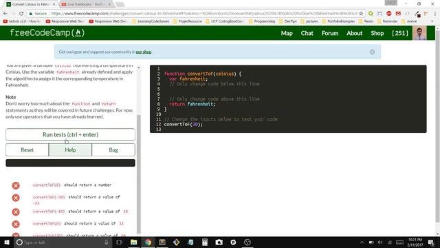 Live Coding Free Code Camp (Javascript) смотреть онлайн
