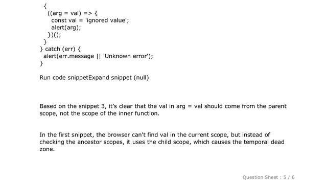 iOS : Javascript default arguments with block scoping fails on iOS only смотреть онлайн