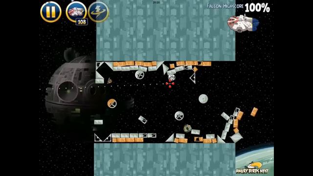 Angry Birds Star Wars 6-2 Death Star 2 Millennium Falcon Gold Medal смотреть онлайн