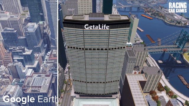 Liberty City vs New York GOOGLE Earth | GTA 4 Comparison смотреть онлайн
