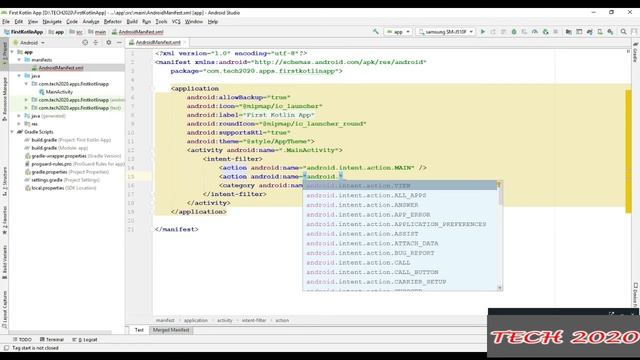 Android Kotlin app development 2020 || How to create first Kotlin app смотреть онлайн
