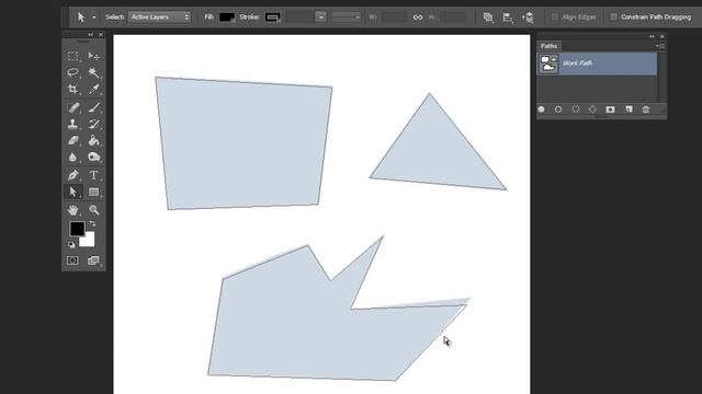 Photoshop CC / CS6: Paths and the Pen Tool - Straight Paths смотреть онлайн