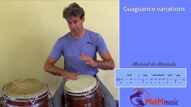 Guaguancó variations on congas Tutorial by Michael de Miranda смотреть онлайн