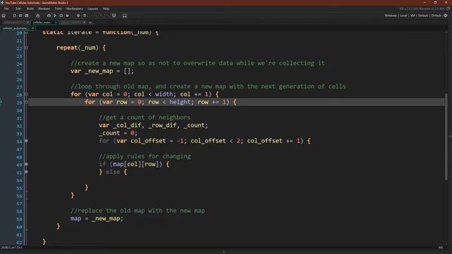 Procedural Generation and Cellular Automata in GameMaker Studio 2.3 смотреть онлайн