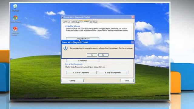 How to remove Trend Micro® security software from Windows® XP without password смотреть онлайн