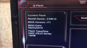 ? Материнская плата Gigabyte Z390 D обновление ( прошивка ) bios