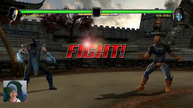 Mortal kombat vs DC Universe Deathstroke vs Scorpion & Sub zero смотреть онлайн