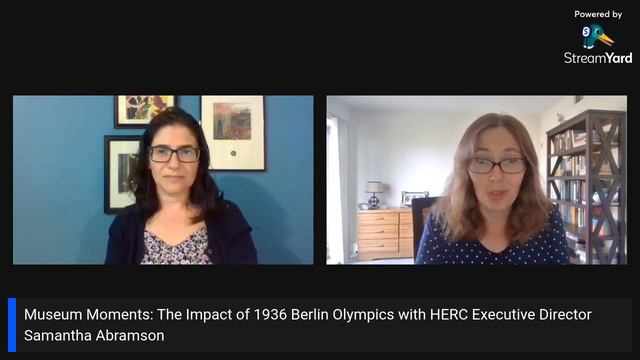 Museum Moment - Impact of the Berlin Olympics with HERC Director Samantha Abramson смотреть онлайн