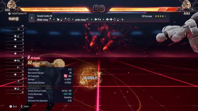 Tekken 8 - Nina Williams Simple Combo смотреть онлайн