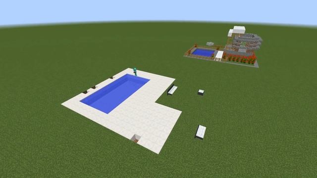 Minecraft NOOB vs. PRO vs. HACKER vs. GOD : House With Pool Build Battle. смотреть онлайн