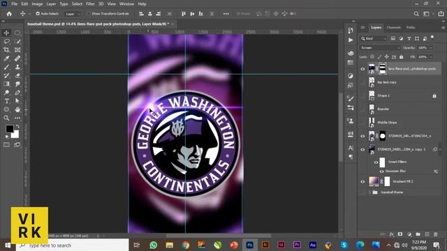 CornHole Board Wrap Design | Speed Art | Adobe Photoshop 2020 смотреть онлайн