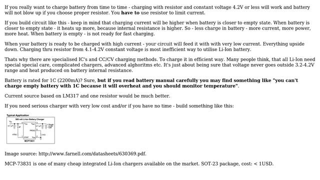 Electronics: Simplest possible circuit for charging a li-ion cell (2 Solutions!!) смотреть онлайн