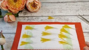 Реалистичные тычинки для пиона из холодного фарфора/разные способы/stamens for peony cold porcelain