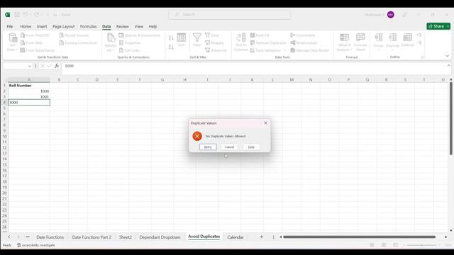 Avoid Duplicates & Calendar in just 5 mins | Excel Basics Ep:20 | Tamil | Office Guru смотреть онлайн