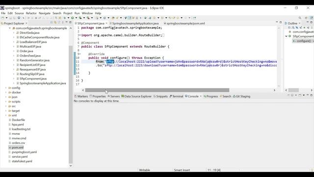 Spring Boot Apache Camel SFTP Component смотреть онлайн