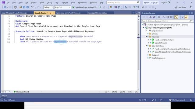 SpecFlow Tutorial-BDD-Selenium WebDriver with C#-Scenario Outline with Examples-Session 4 смотреть онлайн