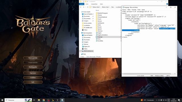 COMO trocar IDIOMA de BALDUR'S GATE 3 PARA PT/BR (PASSO A PASSO) смотреть онлайн