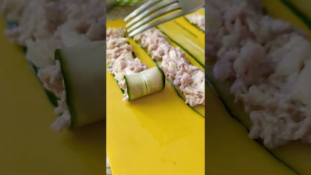 Рулетики из огурца | Как Приготовить Закуску | Очень Вкусная и Красивая | Быстро и Просто | смотреть онлайн