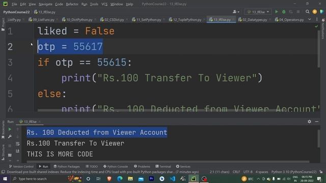#17 If-Else In Python || Python Complete Course For Absolute Beginners || Python Tutorial In Hindi смотреть онлайн