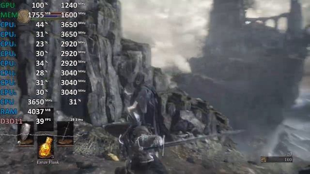 Dark Souls III AMD Ryzen 5 2400G Vega 11 Gameplay Benchmark смотреть онлайн