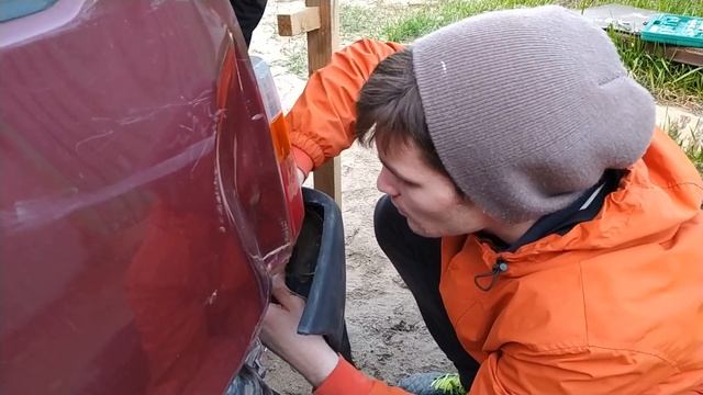 ШКОЛЬНИК КУПИЛ МАШИНУ.Ставлю новые бампера на ОКУ(ВАЗ1111) #ПУШКАИЗОКУШКИ часть 3 смотреть онлайн