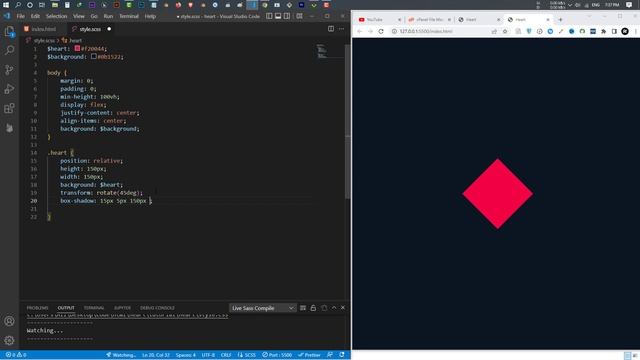 How to make Heart Beat Animation with HTML and SASS (SCSS) смотреть онлайн