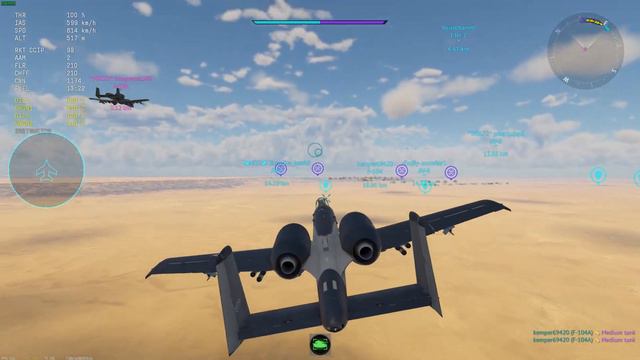 War Thunder Phoenix Combat sound mod new A-10 gun sound смотреть онлайн