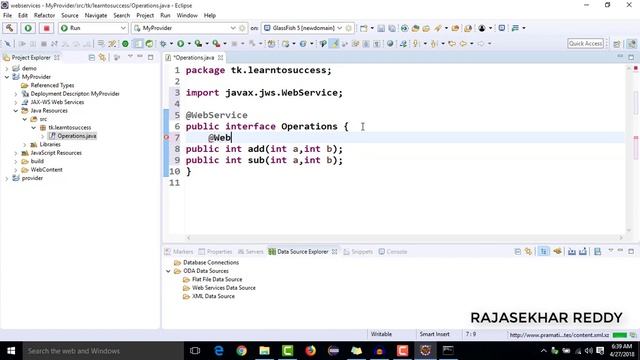 How to Develop Webservice Provider and Deploy in GlassFish Server and Test SOAP WEBSERVICES смотреть онлайн