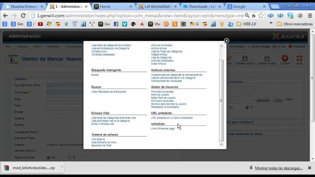 Joomla 2.5 Crear un menu desplegable.mp4 смотреть онлайн