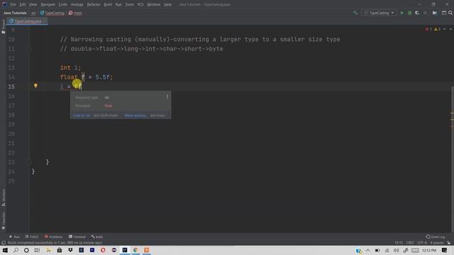 Type Casting in Java | Tutorial #15 смотреть онлайн