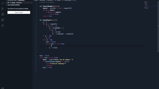 Check Israeli ID Number | Coding (Fast Motion) | Python смотреть онлайн